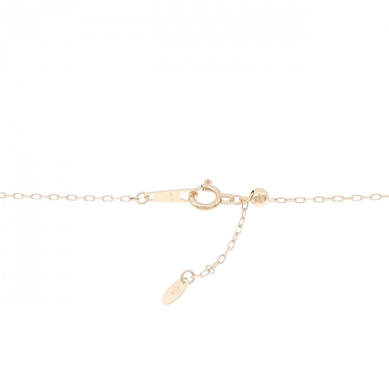 K18PG/K18WG ハート ダイヤモンド ネックレス 0.18CT