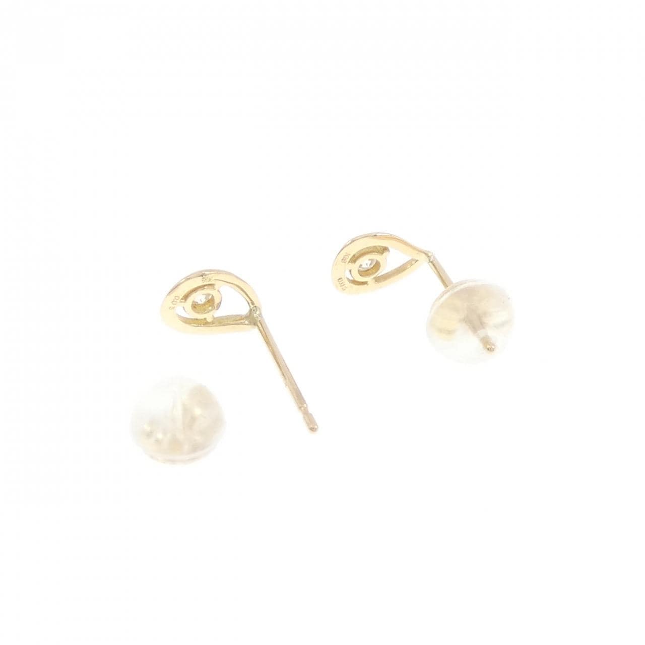 【リメイク】K18YG ダイヤモンド ピアス 0.10CT