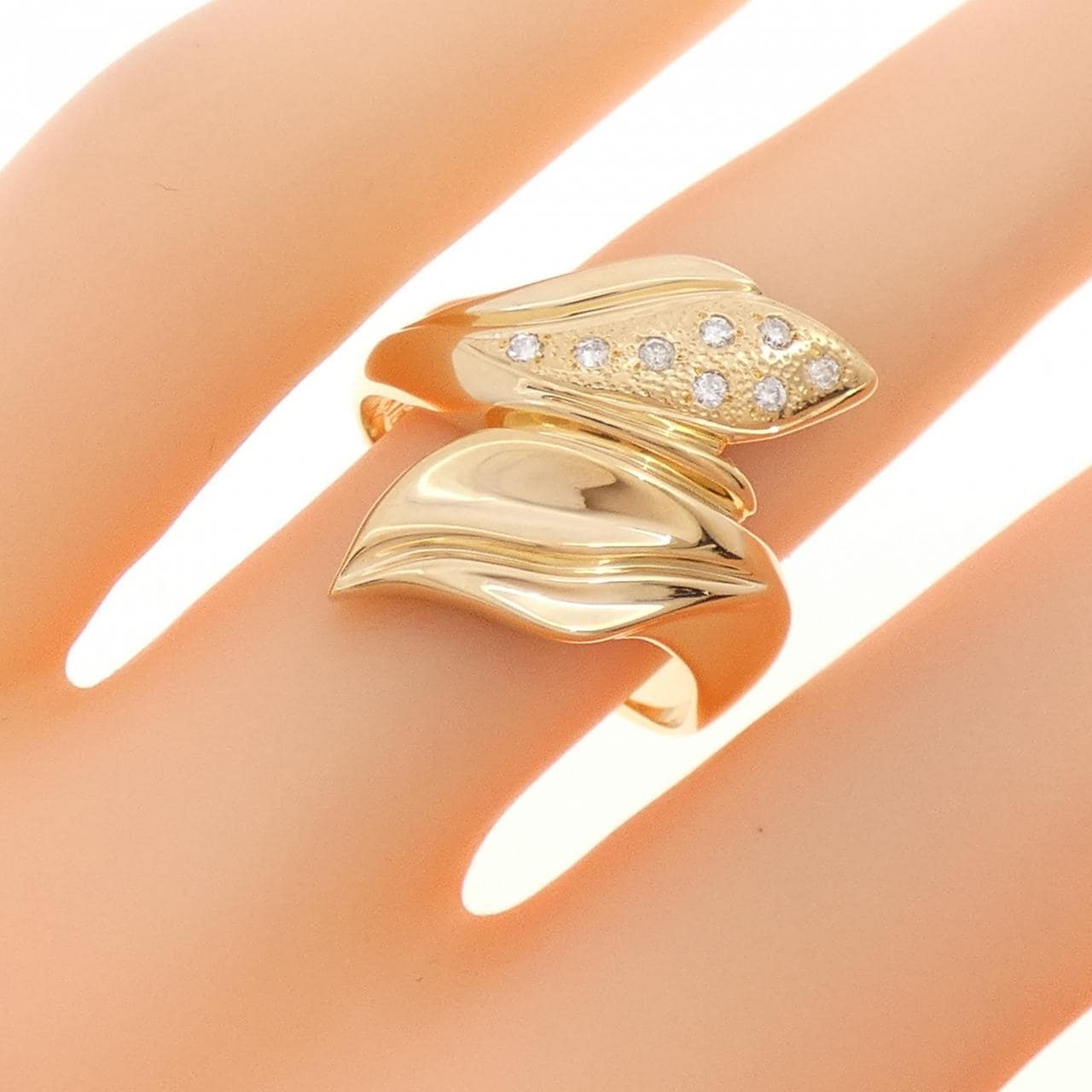 K18PG ダイヤモンド リング 0.07CT