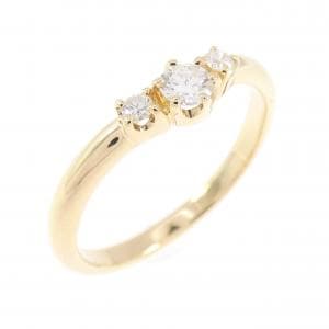 K18YG ダイヤモンド リング 0.16CT