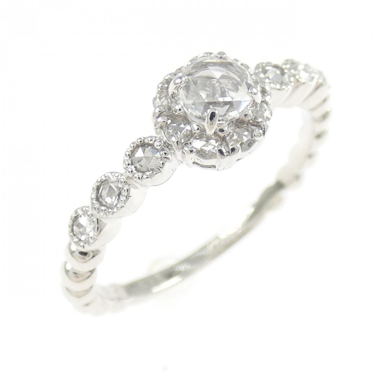 K18WG ダイヤモンド リング 0.21CT