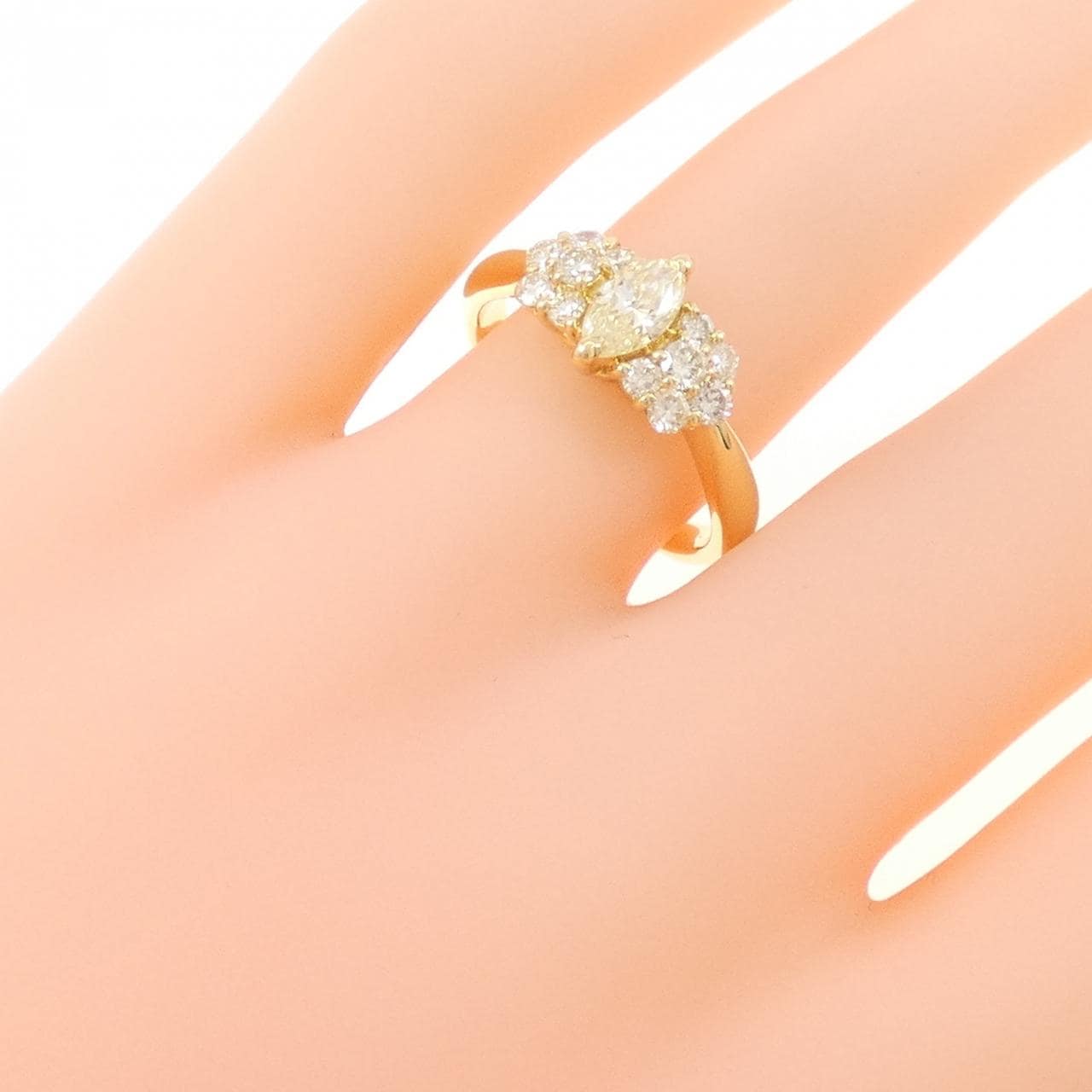 K18YG ダイヤモンド リング 0.80CT