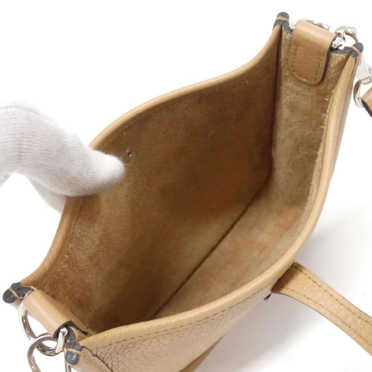 HERMES MAXI QUADRILLE Evelyn Amazon 16cm 083433CK Shoulder Bag