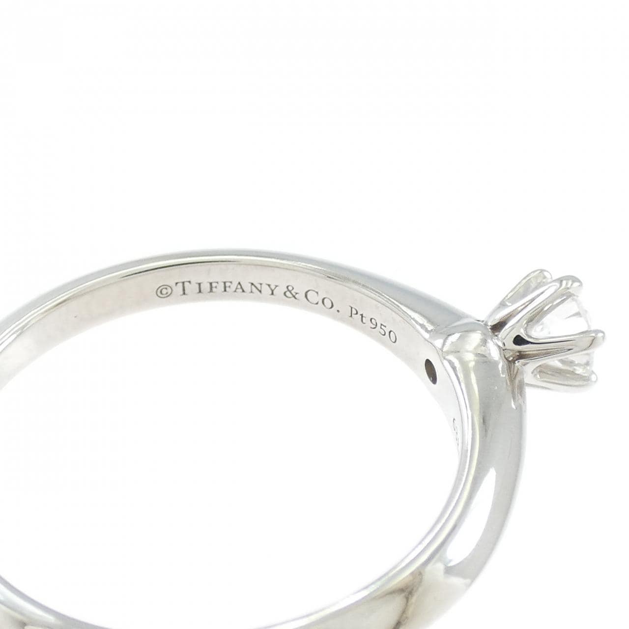 ティファニー クラシックソリティア リング 0.21CT D VVS1 3EXT