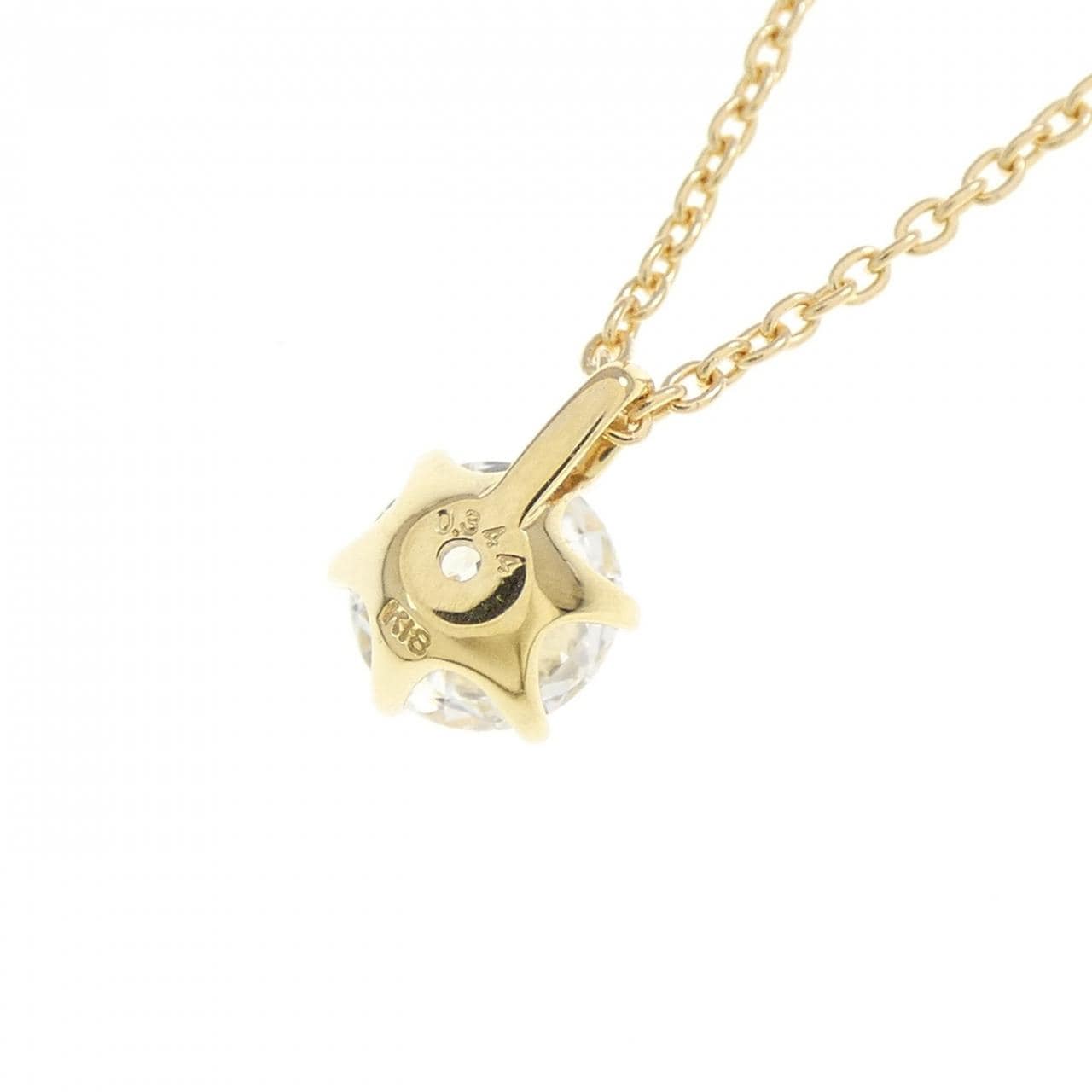 【リメイク】K18YG ダイヤモンド ネックレス 0.344CT D SI1 EXT