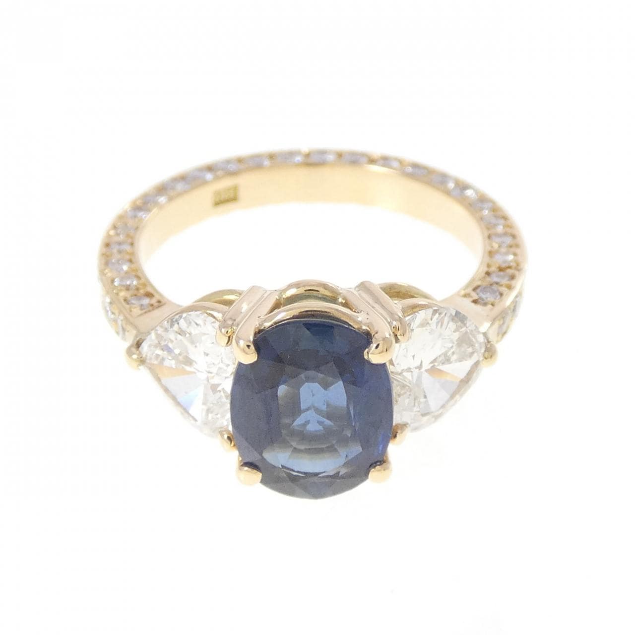 K18YG サファイヤ リング 1.035CT