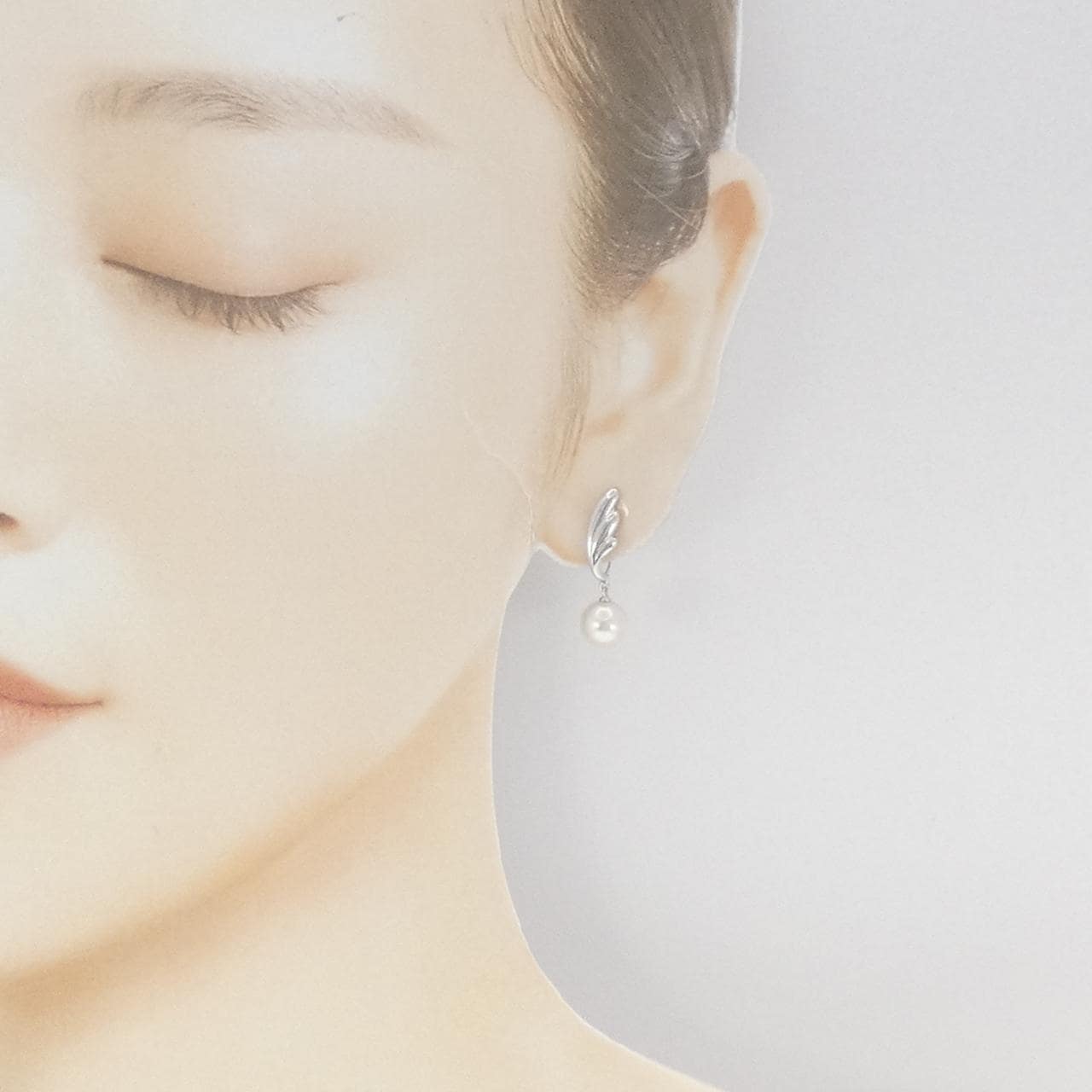 MIKIMOTO Akoya珍珠耳夹