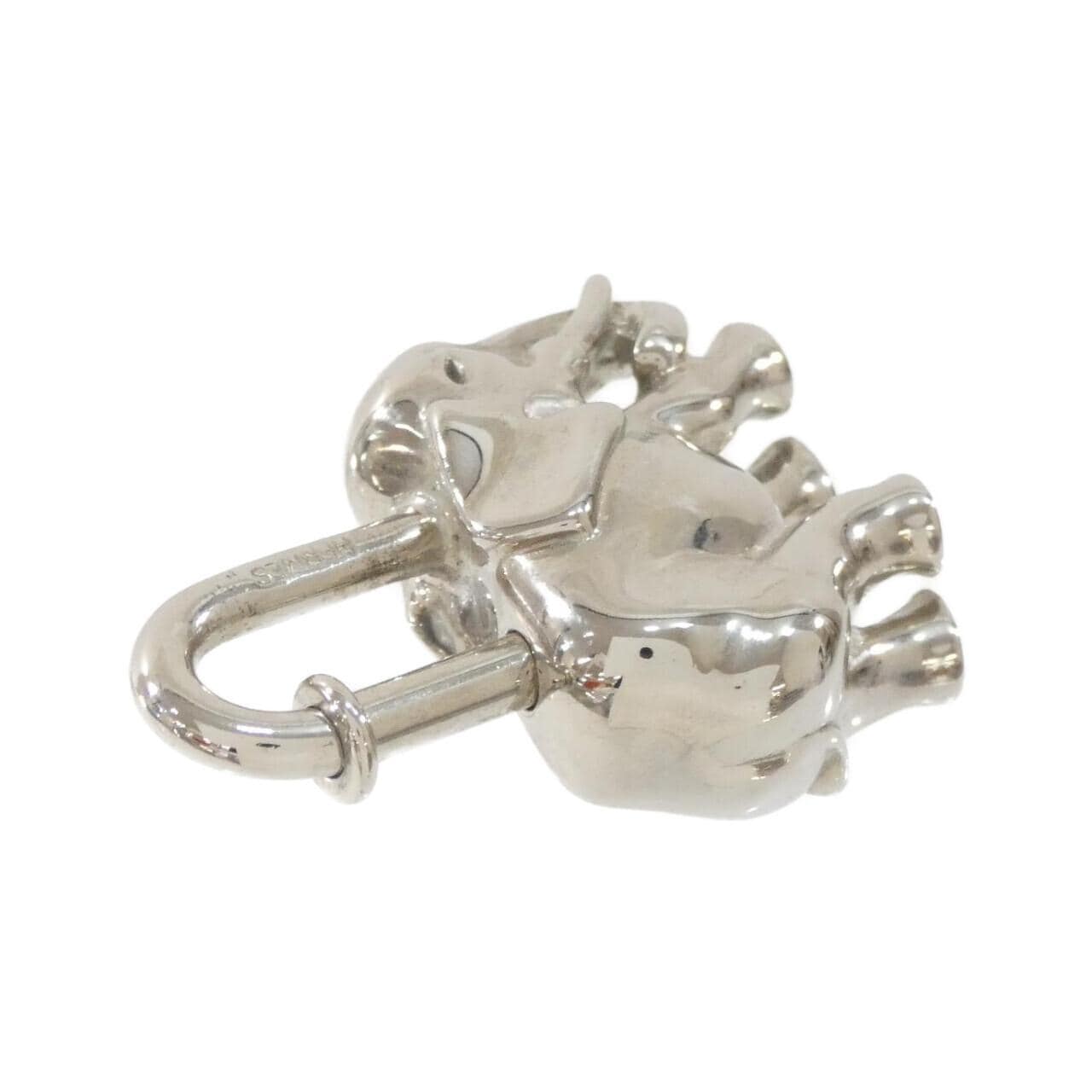 【ヴィンテージ】エルメス ELEPHANT カデナ 013247CA キーホルダー