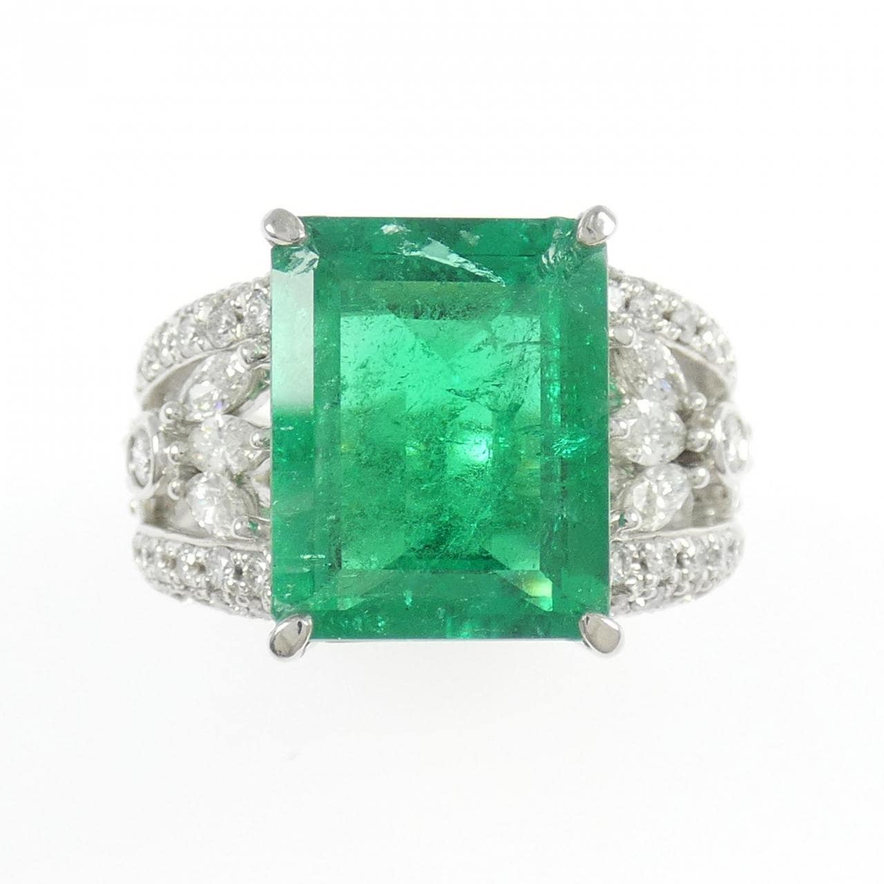 PT900 エメラルド リング 6.04CT コロンビア産