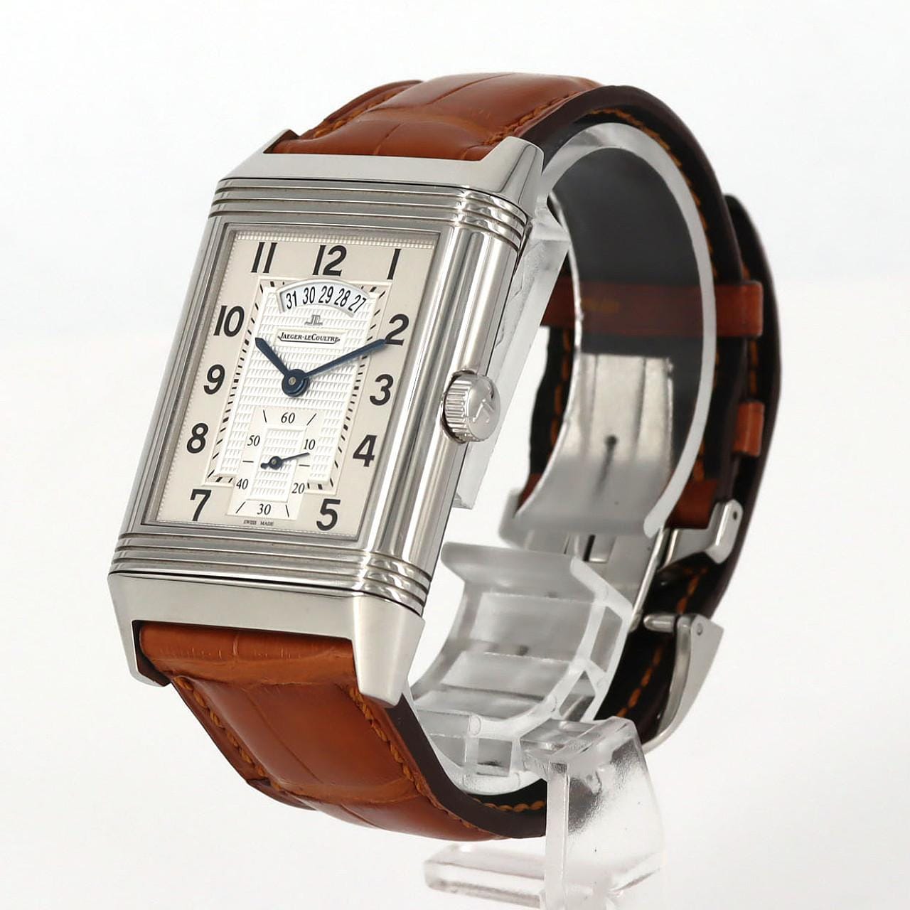 【ノーメンテナンス還元価格】ジャガー･ルクルト グランドレベルソ986デュオデイト 273.8.85/Q3748421 SS 手巻