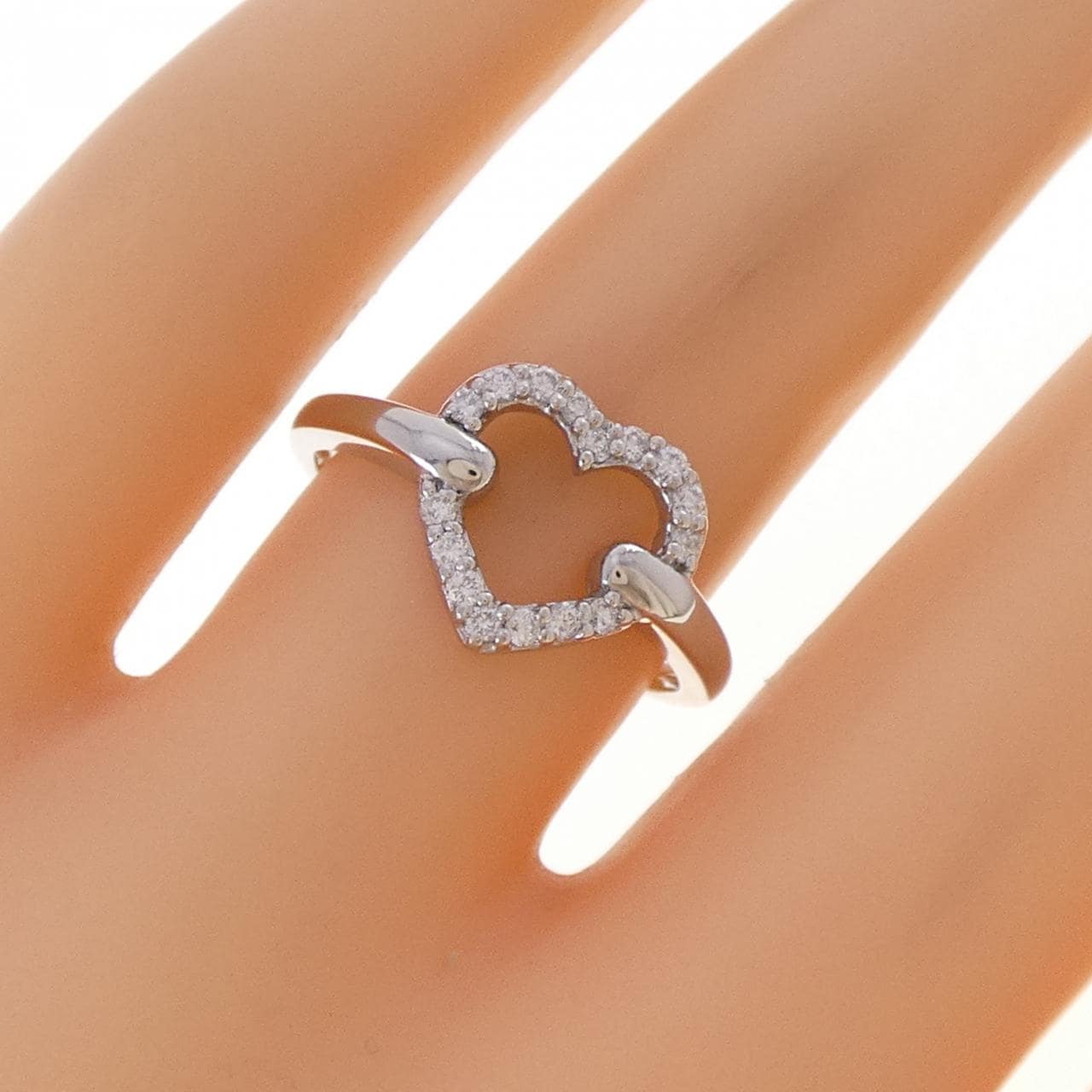 ヴァンドーム ハート ダイヤモンド リング 0.15CT