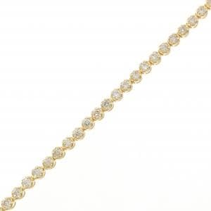 K18YG ダイヤモンド ブレスレット 1.06CT