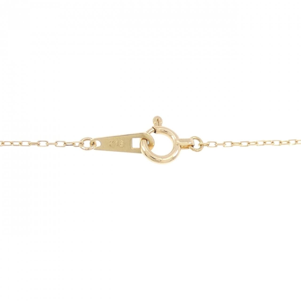 K18YG ダイヤモンド ネックレス 0.08CT