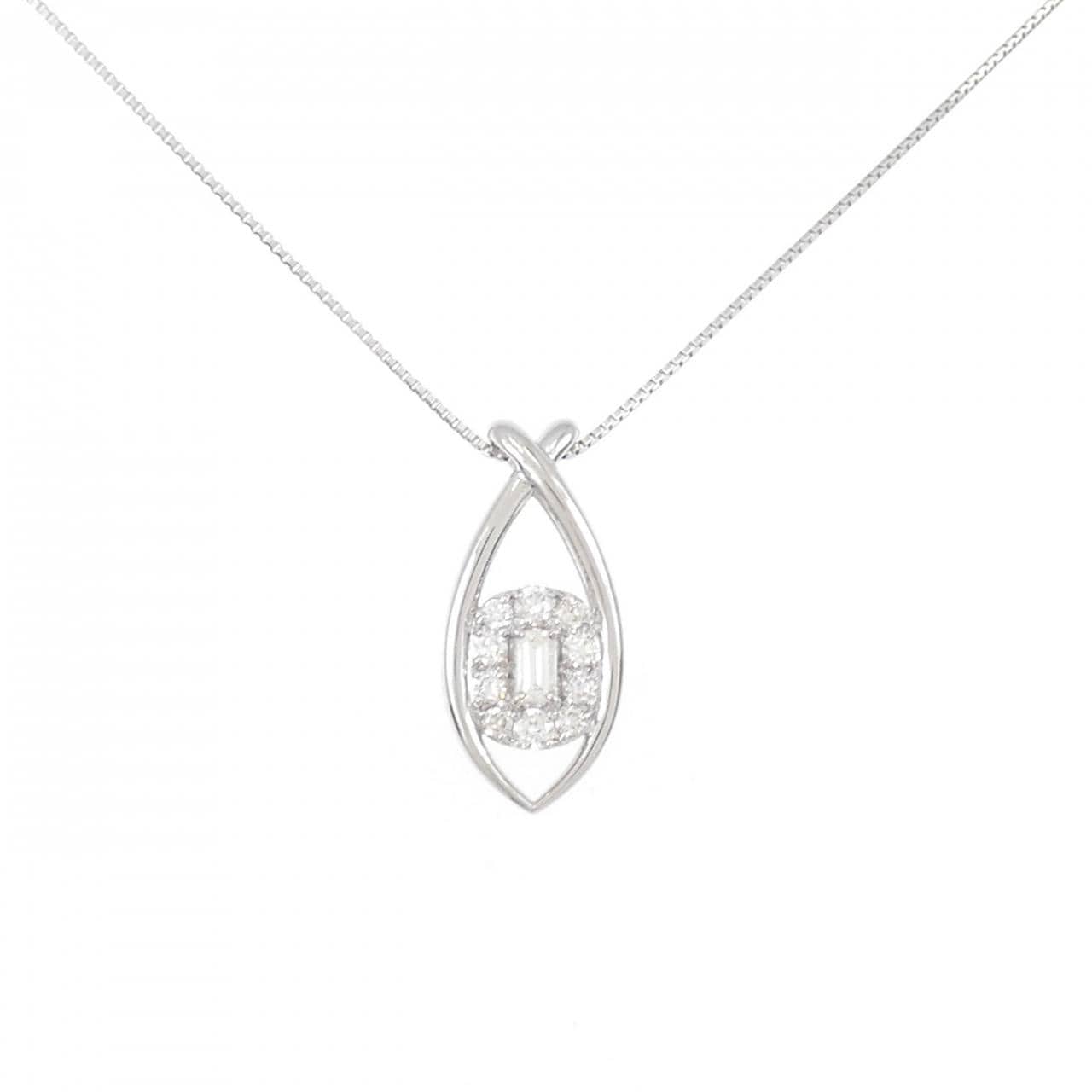 【新品】PT ダイヤモンド ネックレス 0.20CT