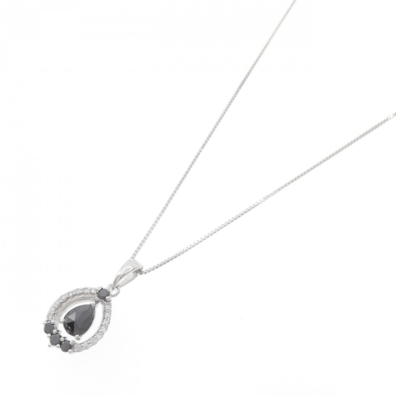 K18WG ダイヤモンド ネックレス 0.96CT