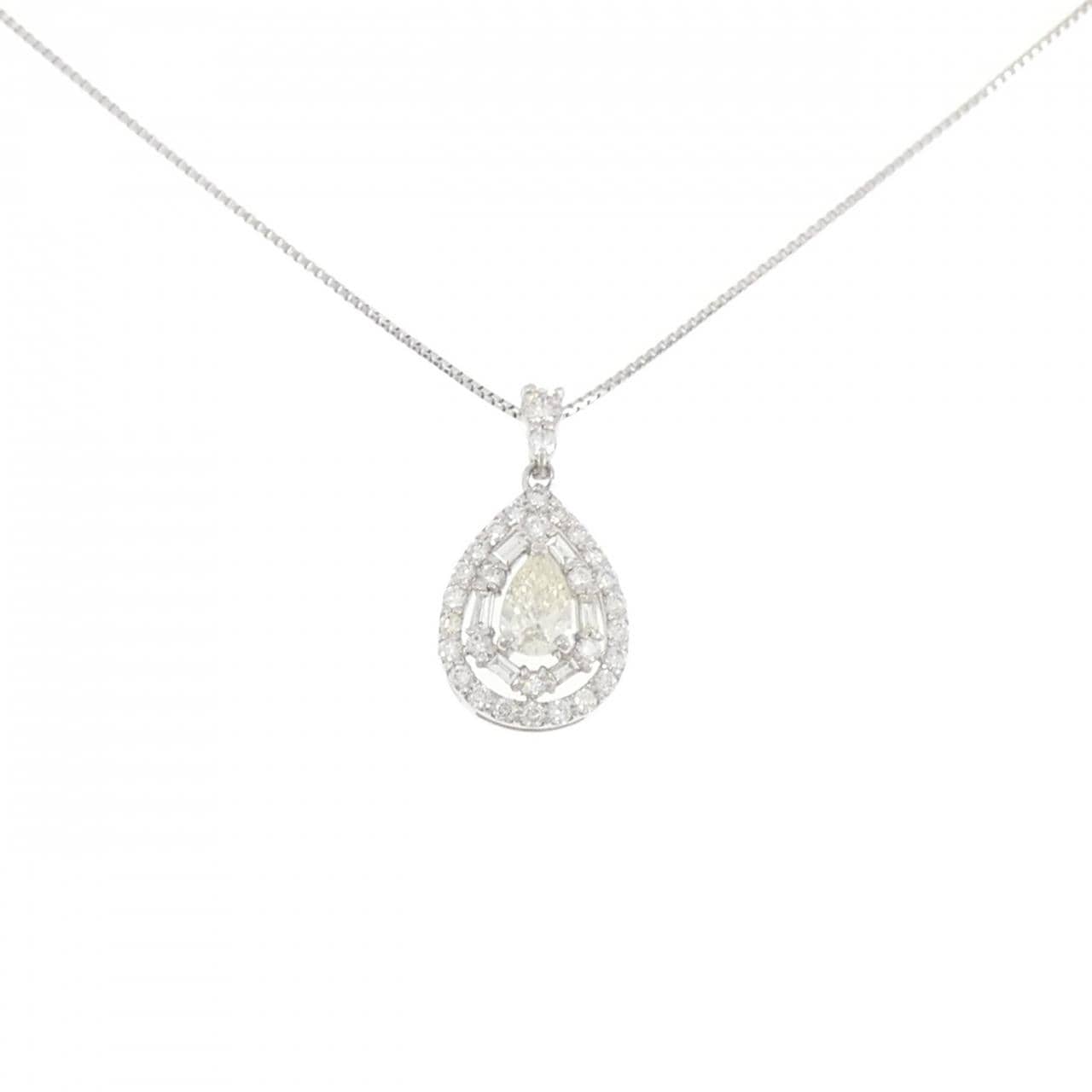 【新品】PT900/PT850 ダイヤモンド ネックレス 0.50CT