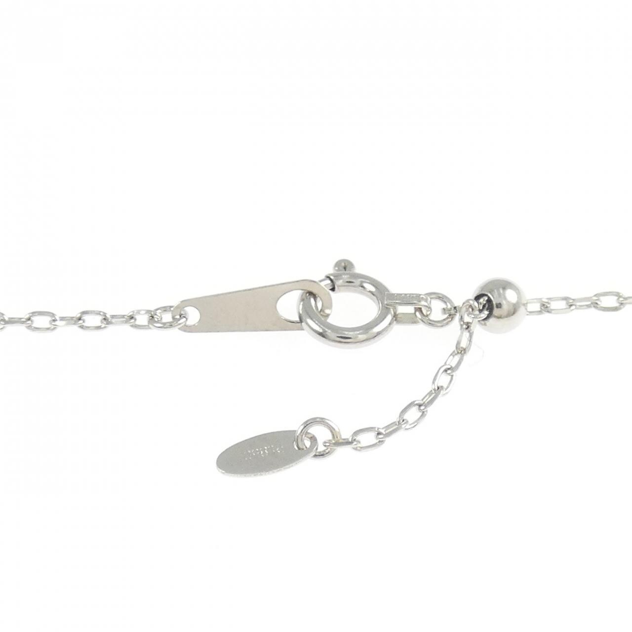 PT900/PT850 フラワー サファイヤ ネックレス 1.71CT