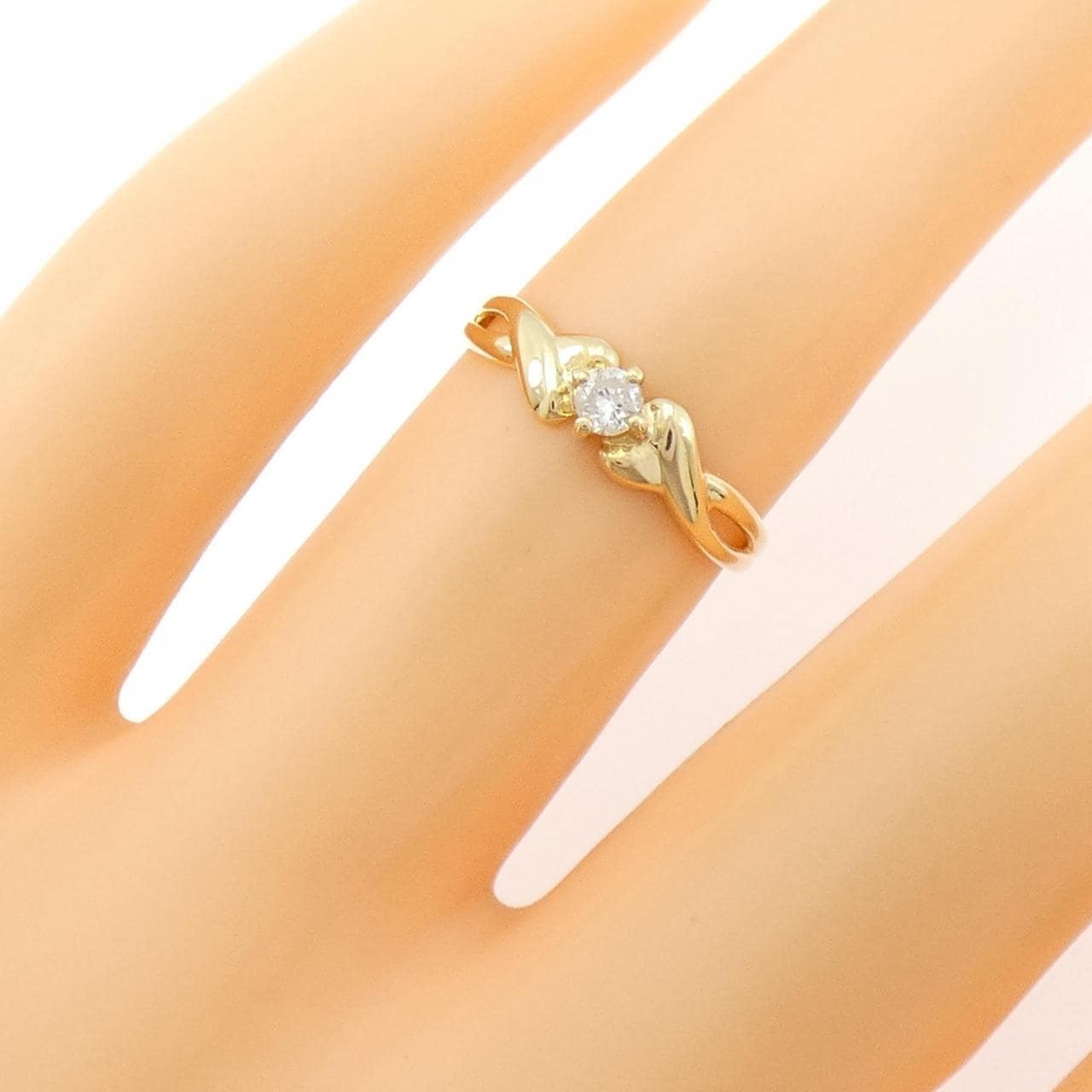 K18YG ダイヤモンド リング