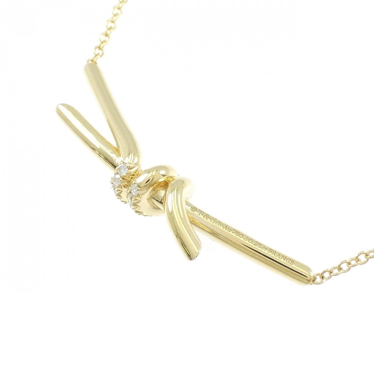 ティファニー ノット ネックレス 0.25CT