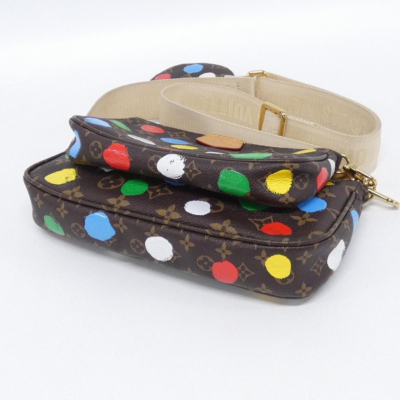 ルイヴィトン モノグラム(LV X YK) ミュルティ ポシェット アクセソワール M46385 ショルダーバッグ