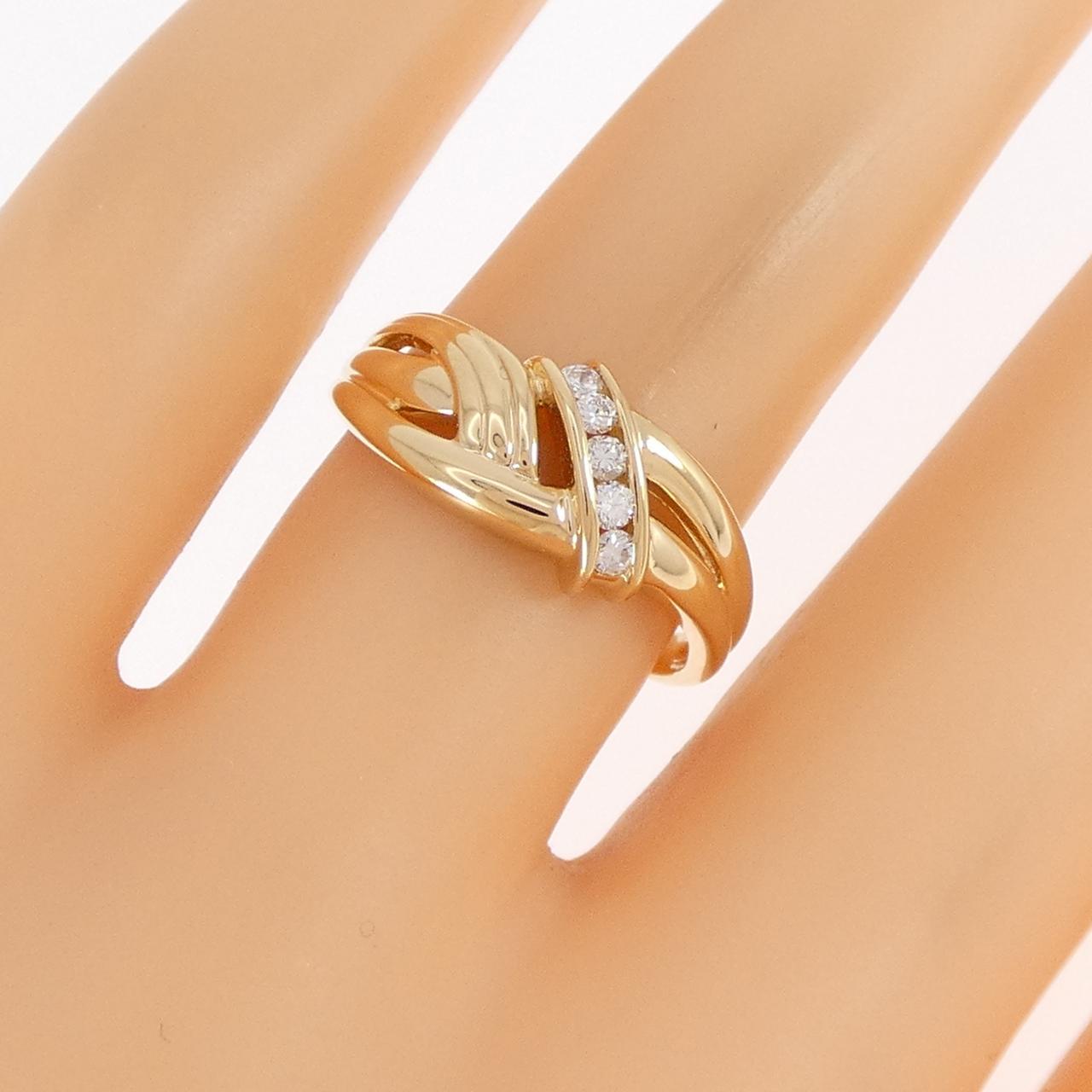 K18YG ダイヤモンド リング 0.10CT