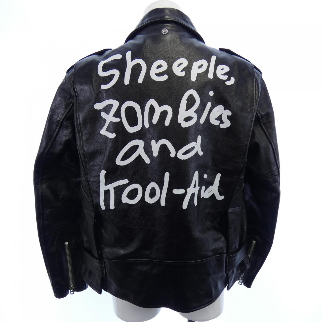 サカイ SACAI MADSAKI SCHOOT 22-02878M レザーライダースジャケット