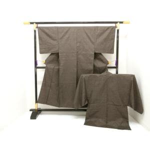 男物　大嶋紬　きもの・羽織　２点セット