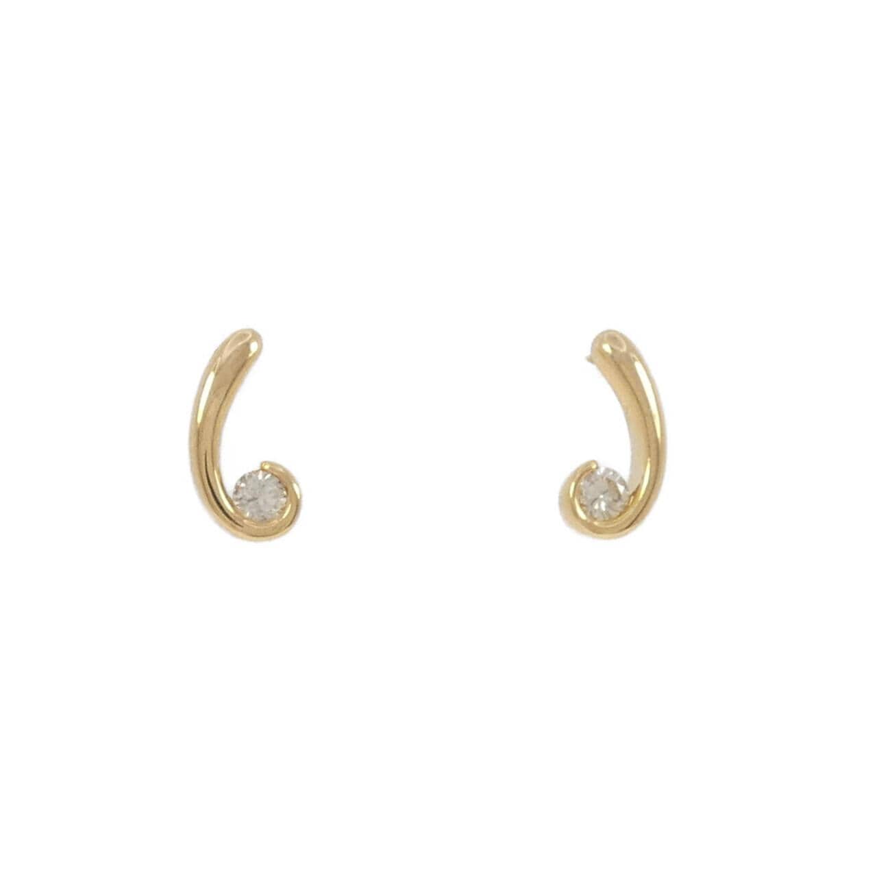 K18YG钻石耳环0.20CT