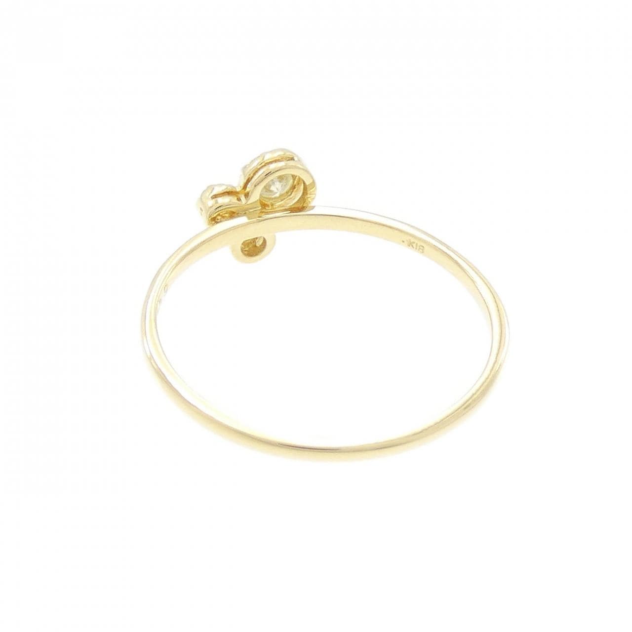 K18YG ダイヤモンド リング 0.09CT
