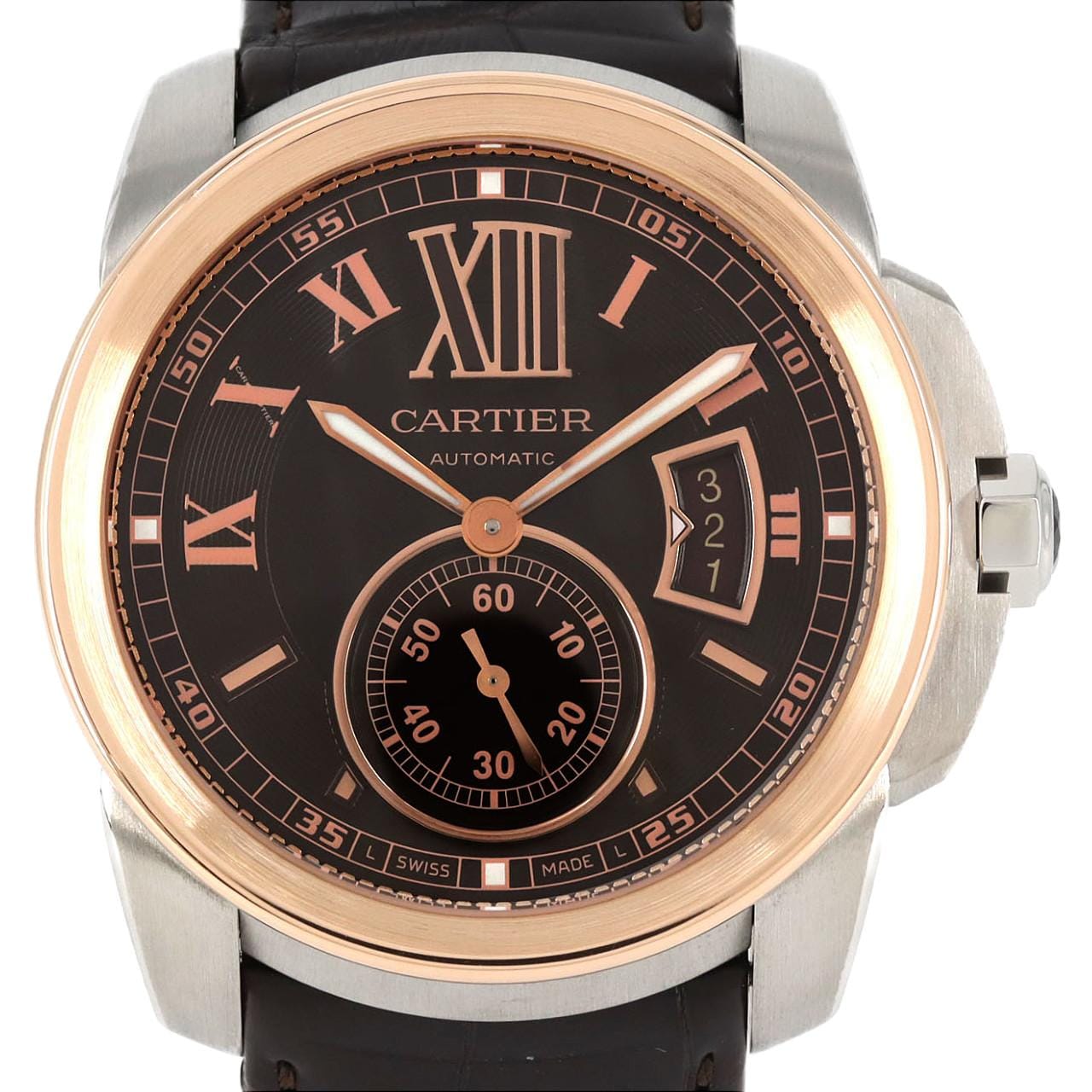 カルティエ カリブル･ドゥ･カルティエLM PGコンビ W7100051 SSxPG 自動巻