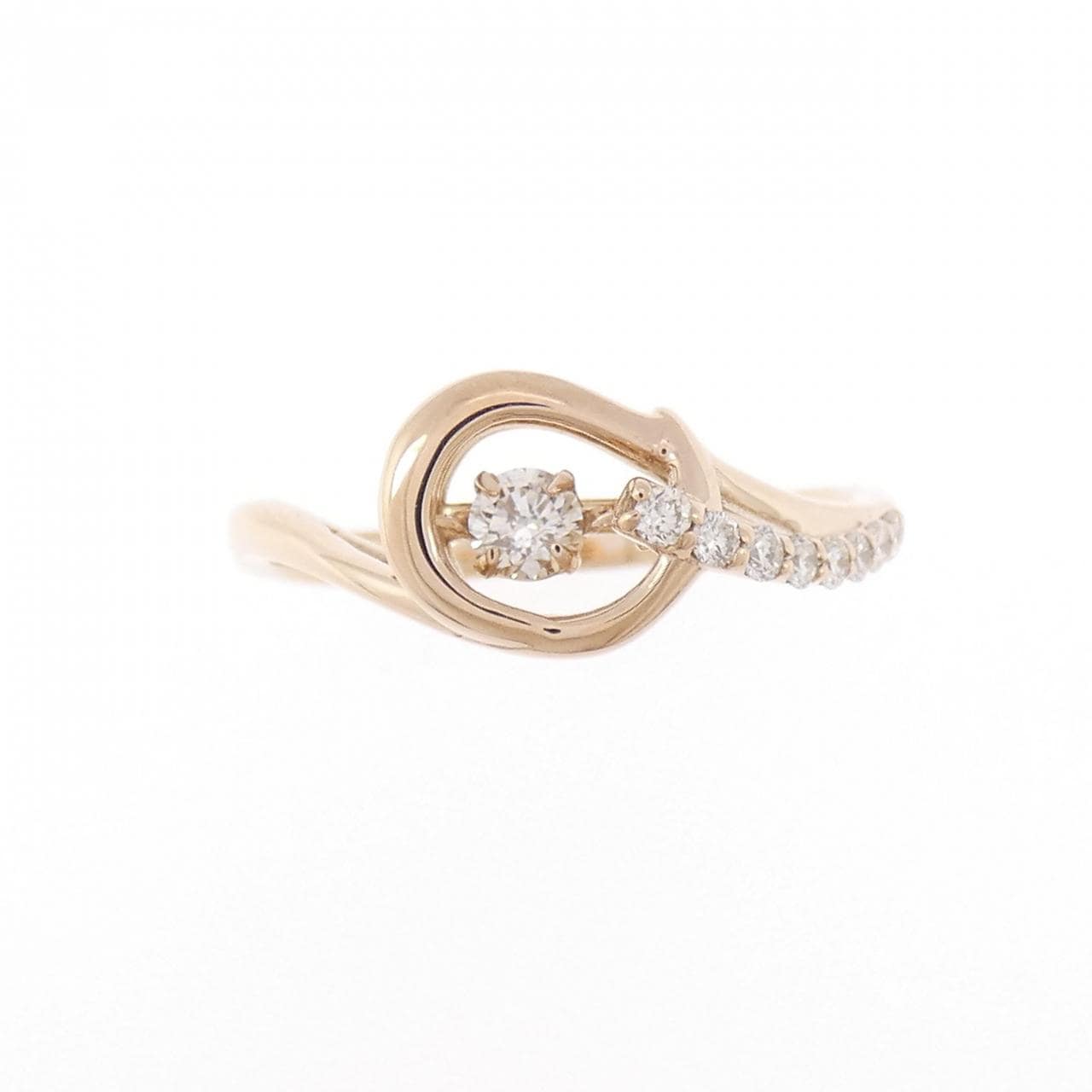 K18PG ダイヤモンド リング 0.08CT