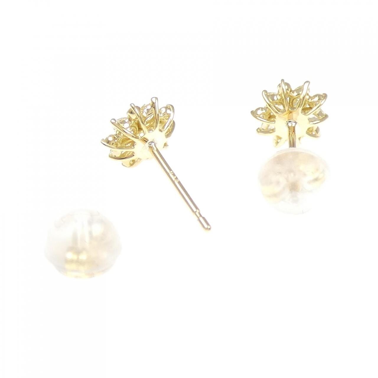 【新品】K18YG ダイヤモンド ピアス 0.30CT