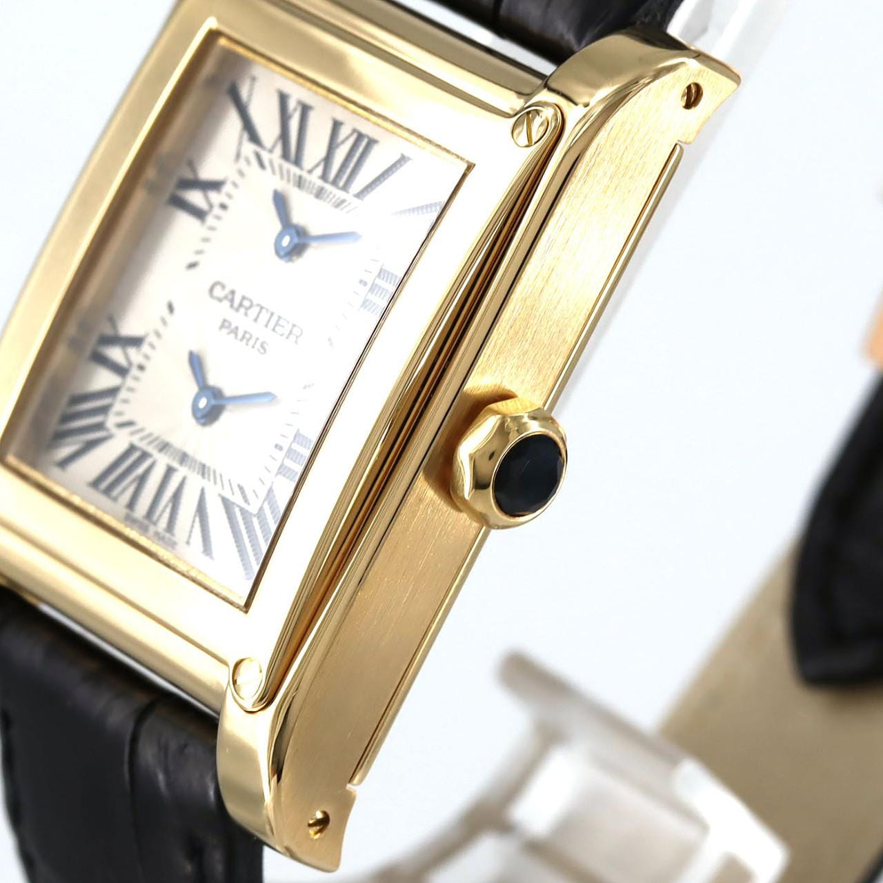 カルティエ タンクアビス 2タイムゾーン YG W1534251 YG 手巻