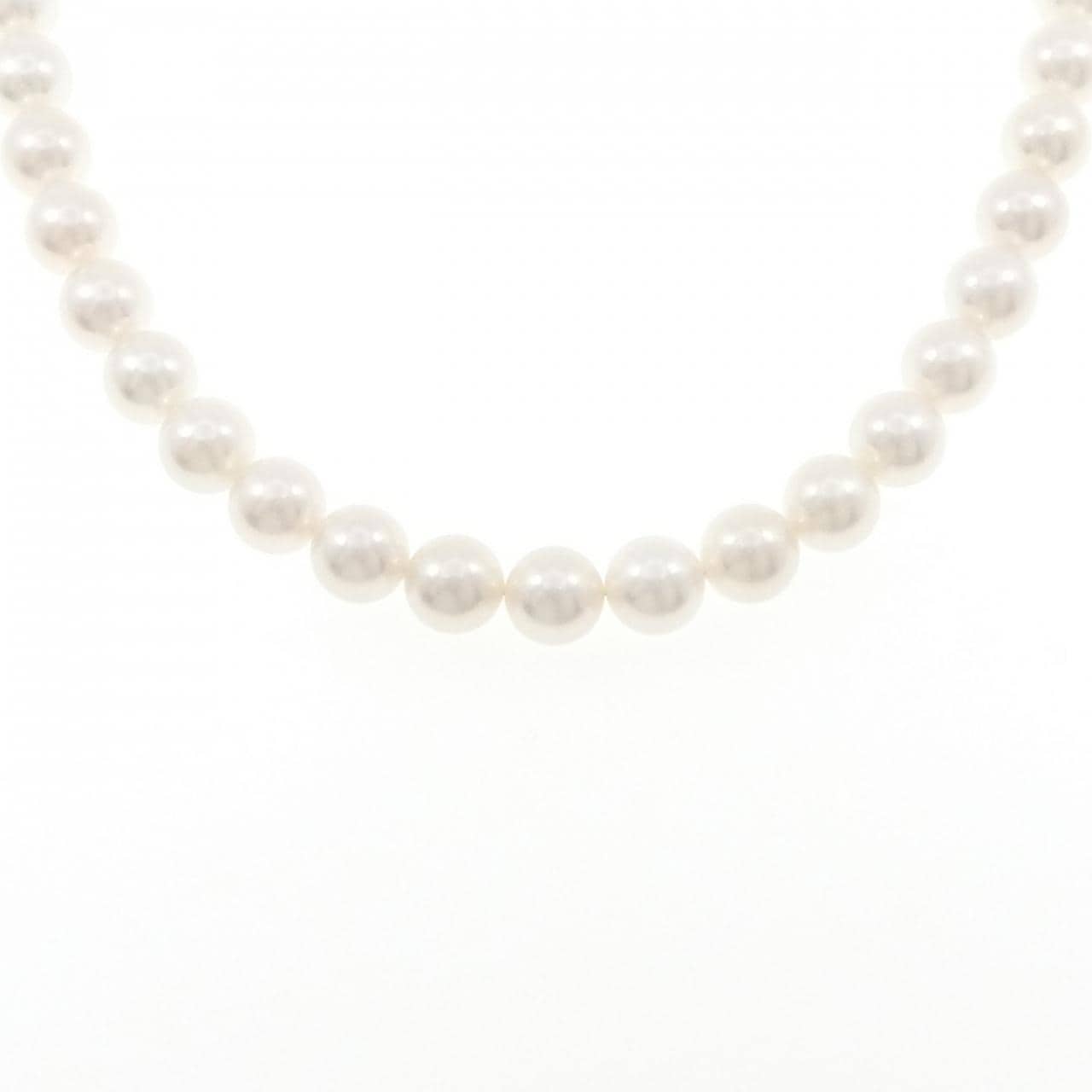 シルバークラスプ アコヤパール ネックレス 7.5-8mm