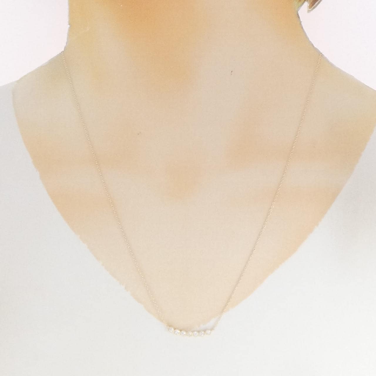 【リメイク】K10YG ダイヤモンド ネックレス 0.20CT