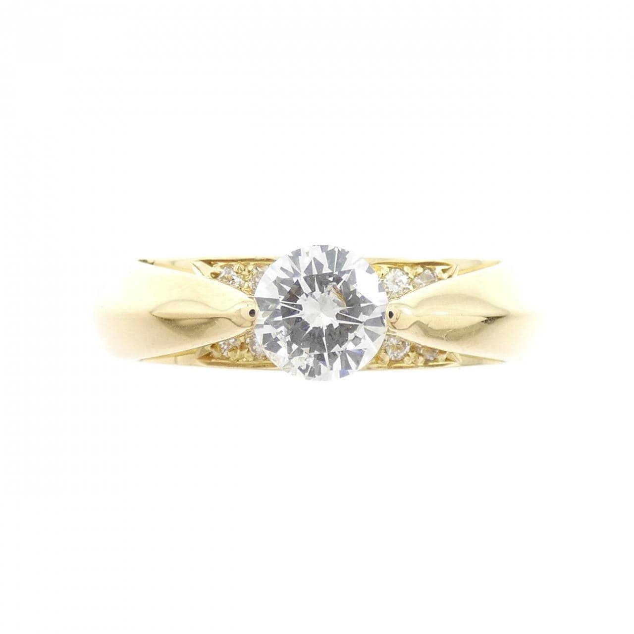 K18YG ダイヤモンド リング 0.57CT