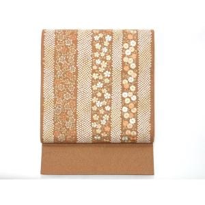 【未使用品】袋帯　河村織物　綴織刺繍加工