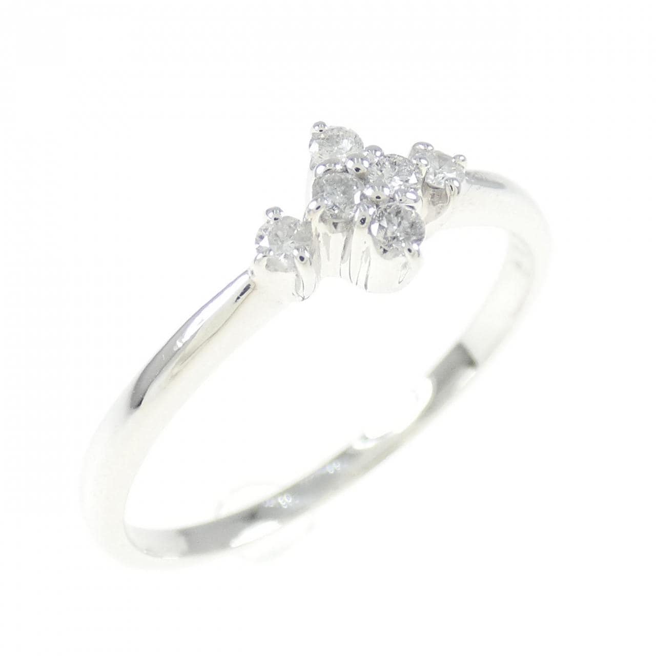 K18WG ダイヤモンド リング 0.10CT