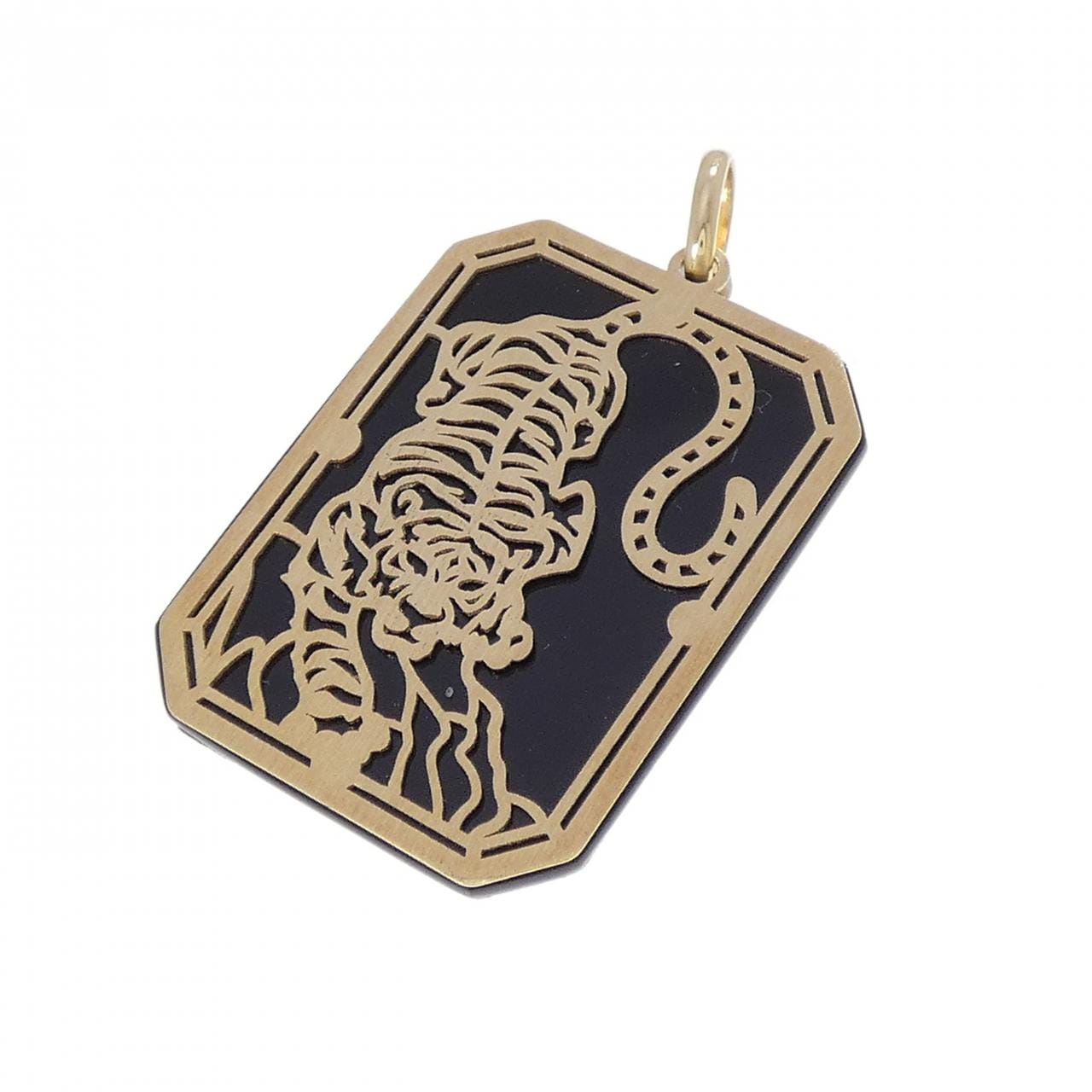 K18YG/K18WG オニキス ペンダント