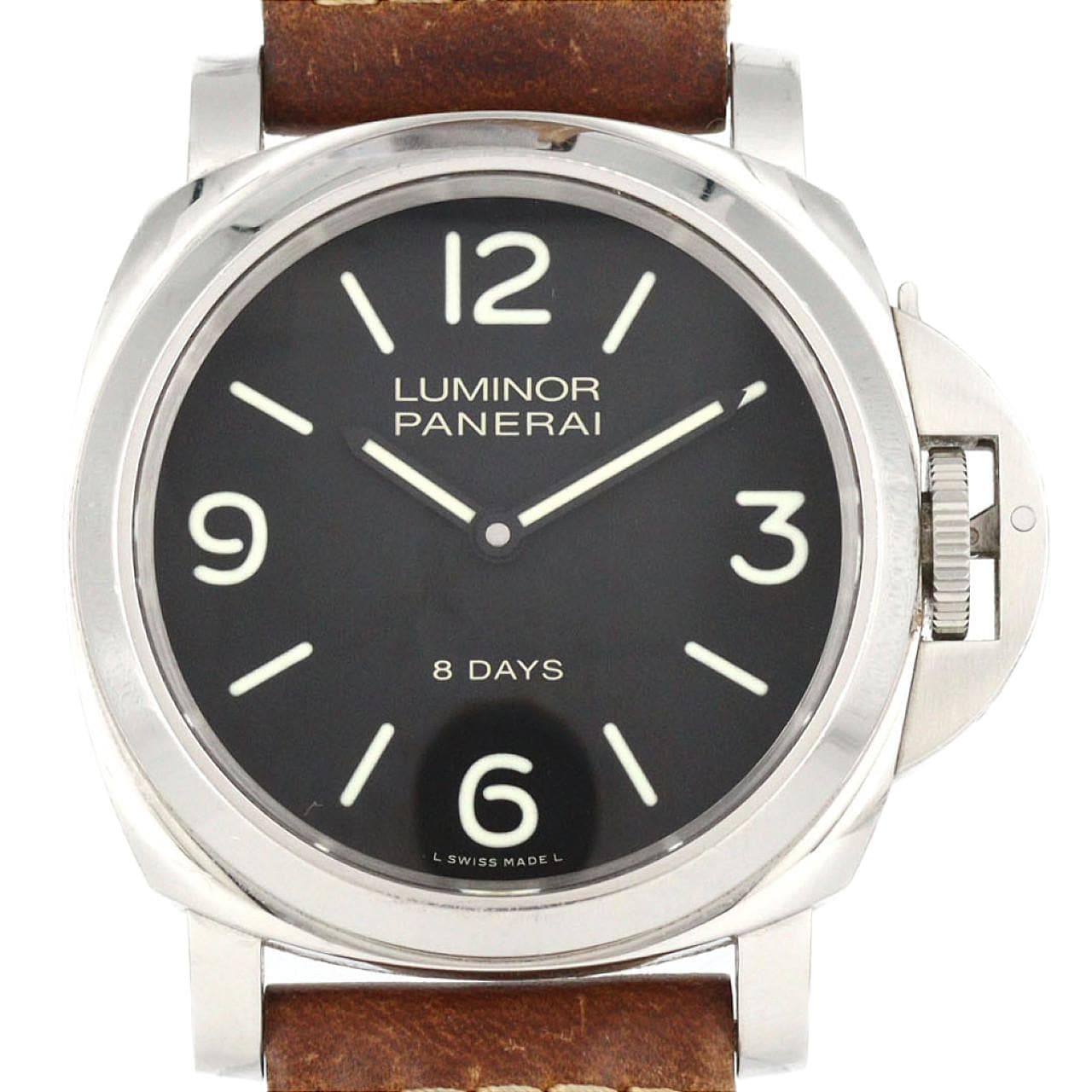 【ノーメンテナンス還元価格】パネライ ルミノールベース8DAYSアッチャイオ PAM00560 SS 手巻