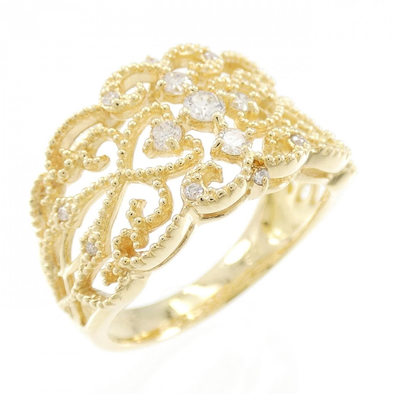K18YG ダイヤモンド リング 0.23CT