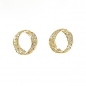 K18YG ダイヤモンド ピアス 0.12CT