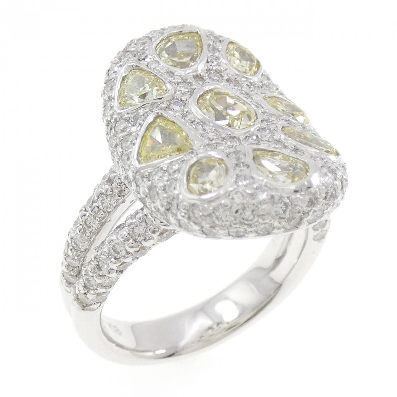 K18WG ダイヤモンド リング 1.63CT