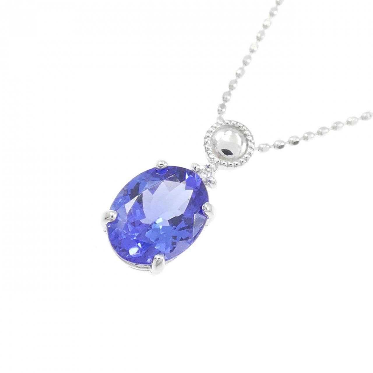 K18WG タンザナイト ネックレス 1.11CT