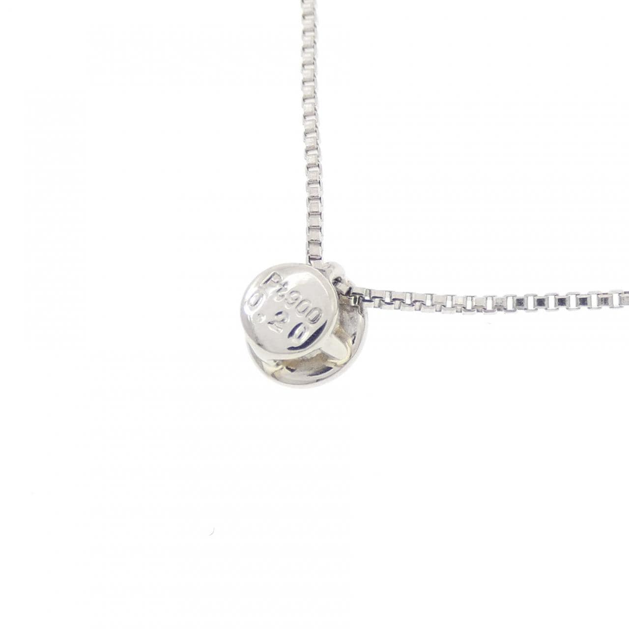 PT900/PT850 ソリティア ダイヤモンド ネックレス 0.20CT