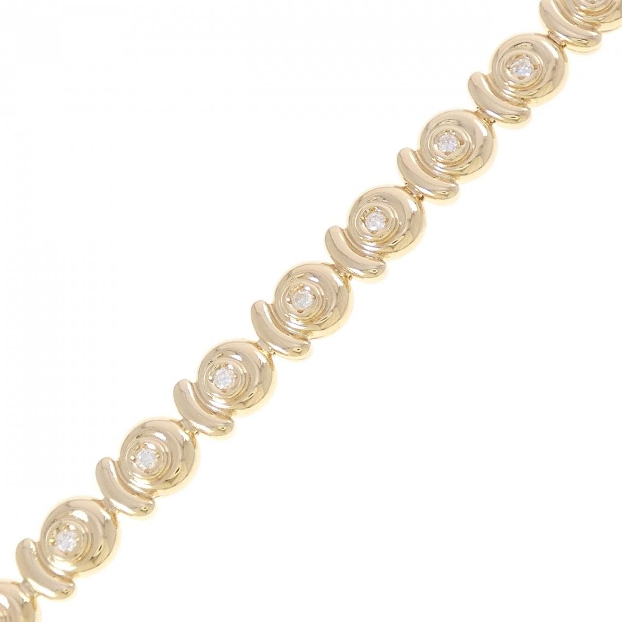 K18YG ダイヤモンド ブレスレット 0.43CT