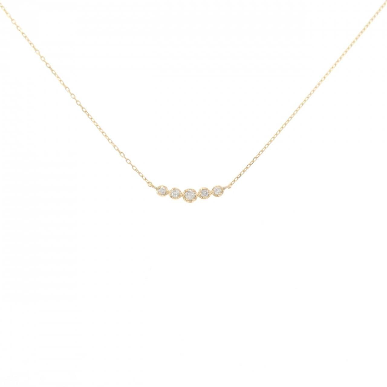K18YG ダイヤモンド ネックレス 0.05CT