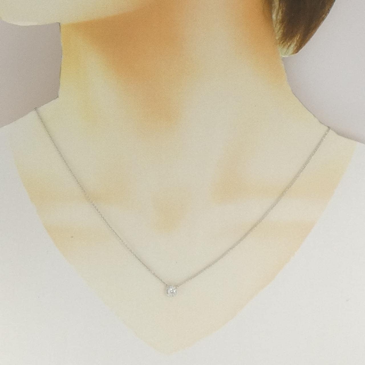 ティファニー ダイヤモンド ネックレス 0.19CT J SI1 3EXT
