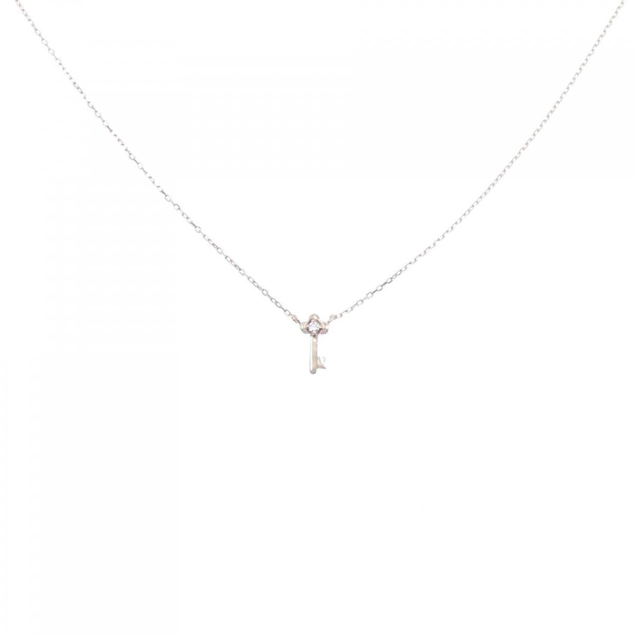 K10YG key Diamond necklace 0.01CT