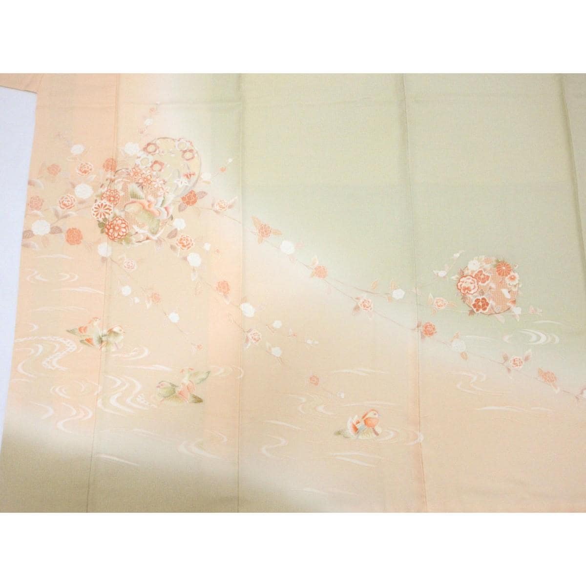 訪問着　蘇州刺繍　ボカシ染　沢潟
